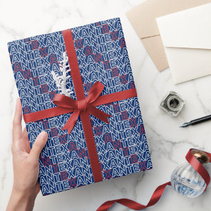 Papel de envolver de neones en rojo y blanco en TE