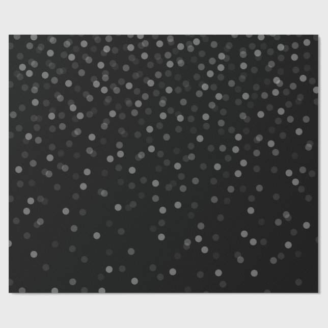 Papel de envolver de nieve negra (Superficie plana)