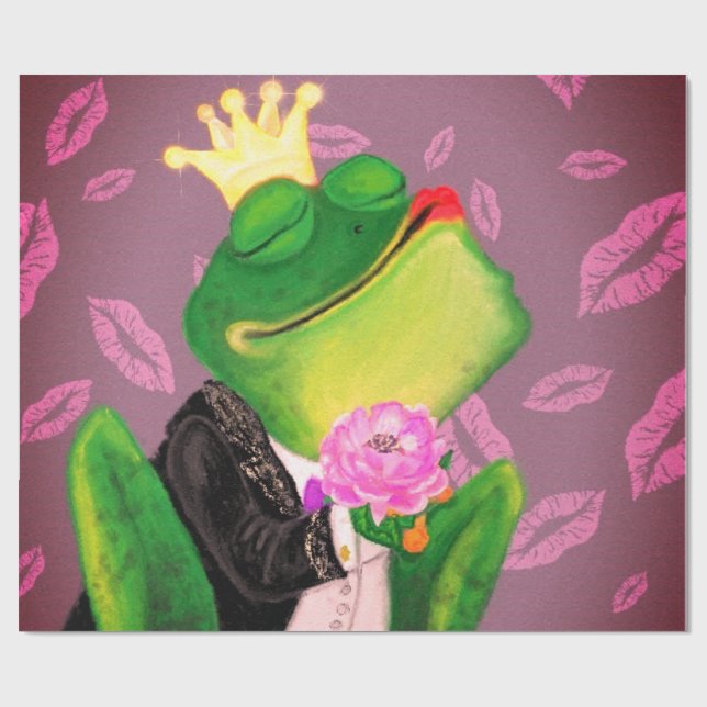 Papel de envolver de príncipe de espuma divertida (Superficie plana)