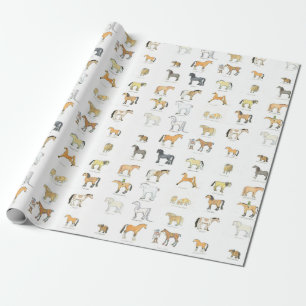 Papel de envolver de razas de caballos Personaliza