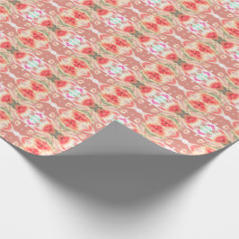 Papel de envolver de regalo con estampado de coral