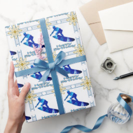 Papel de envolver de regalo de cumpleaños para sur