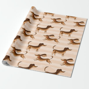 Papel de envolver de regalo de Dachshund