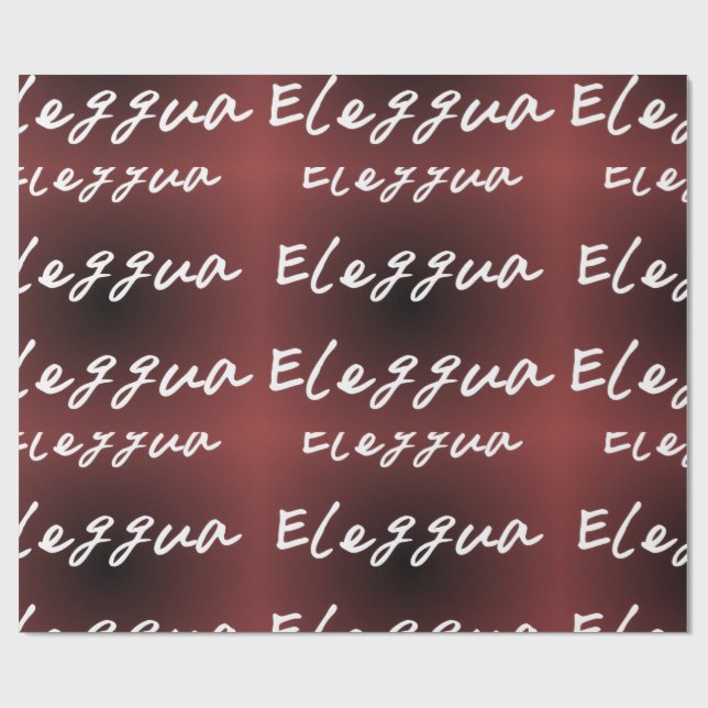 Papel de envolver de regalo de eleggua (Superficie plana)