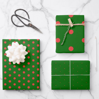 Papel de envolver de regalo de regalo de polka ver