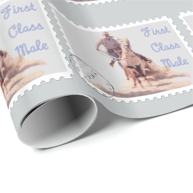 Papel de envolver de regalo de Rodeo occidental de (Esquina del rollo)