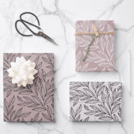 Papel de envolver de regalo Minimalista floral
