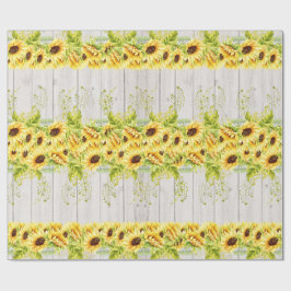 Papel de envolver de regalo para girasoles