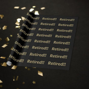 Papel de envolver de regalo para jubilados/retirad