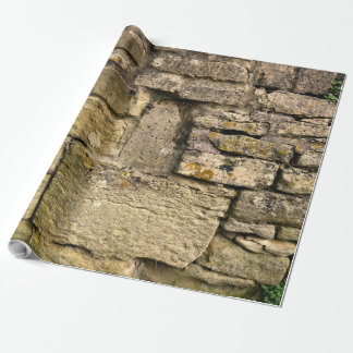 Papel de envolver de regalo para pared de piedra d
