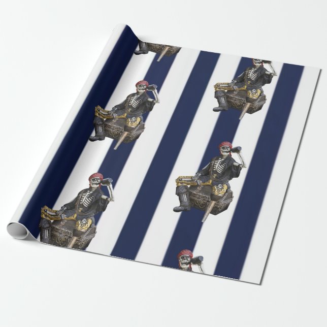 papel de envolver de regalo pirata (Desenrollado)