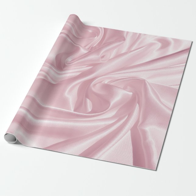 Papel de envolver de seda rosa (Desenrollado)