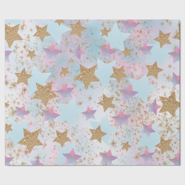 Papel de envolver de Star Navidades (Costura)