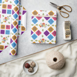 Papel de envolver de ventilador de papel mexicano 