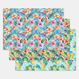 Papel de envolver de verano tropical