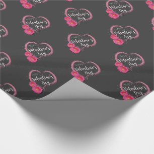 Papel de envolver El día de San Valentín de flores
