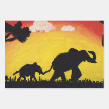 papel de envolver elefante
