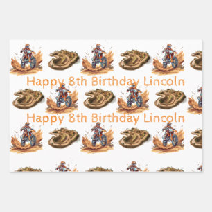 Papel de envolver en bicicleta sucia de hoja plana