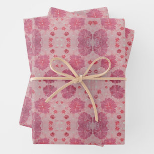 Papel de envolver floral peonías rosas