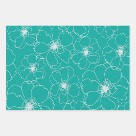 Papel de envolver flores bailarinas