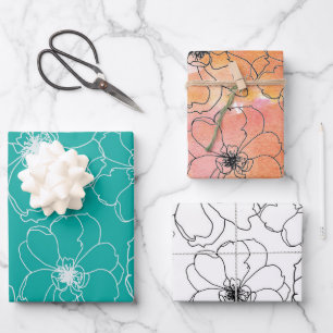 Papel de envolver flores bailarinas
