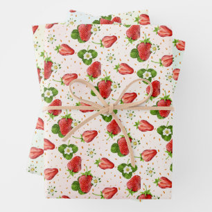 Papel de envolver fruta de fresa