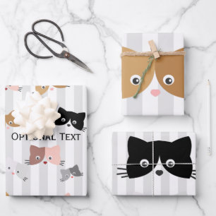 Papel de envolver gatitos alegres