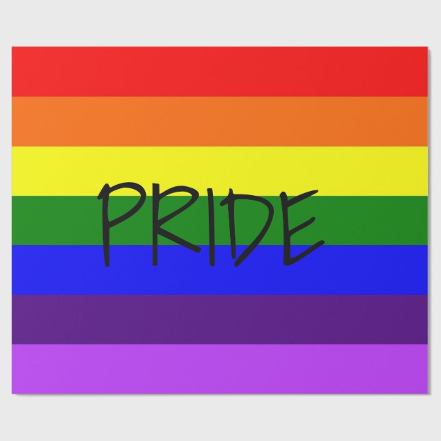 Papel de envolver gay en el mes del orgullo (Superficie plana)