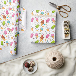 Papel de envolver helado, regalo de dulce