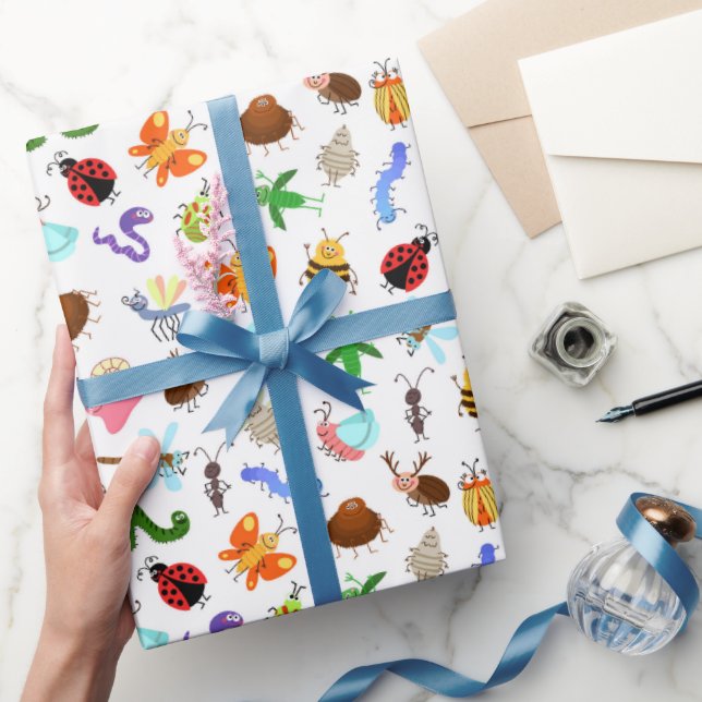 Papel de envolver insectos, regalo de cumpleaños d (Regalar)