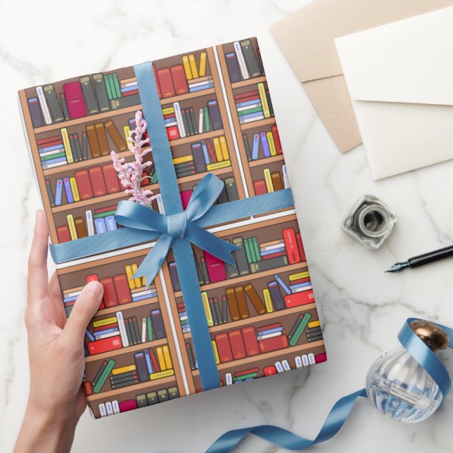 Papel de envolver libros, papel de regalo para lec (Regalar)