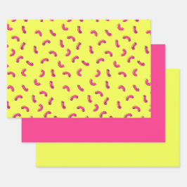 Papel de envolver Macarrones con Queso Hojas Plana