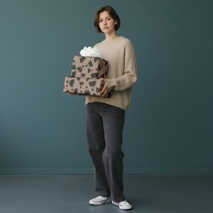 Papel de envolver marrón de obturación de espacio