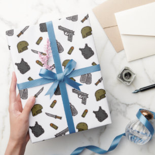 Papel de envolver militar, papel de regalo para la