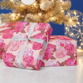 Papel de envolver moderno y elegante con estilo fl