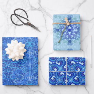 Papel de envolver olas de Susea Blu Studios