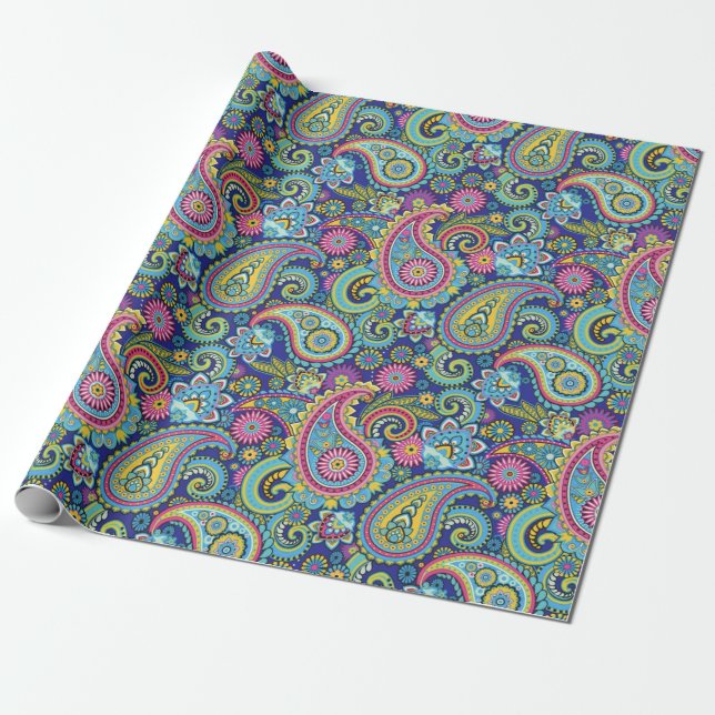 Papel de envolver Paisley (Desenrollado)