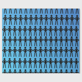 Papel de envolver para hombres de palos negros