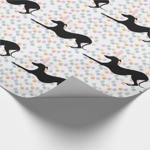 Papel de envolver, perro, regalo de Pascua italian