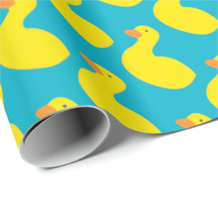 Papel de envolver Personalizado de patos amarillos