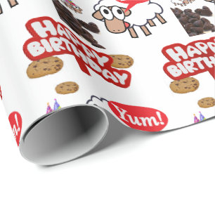 Papel de envolver regalo de cumpleaños feliz corde