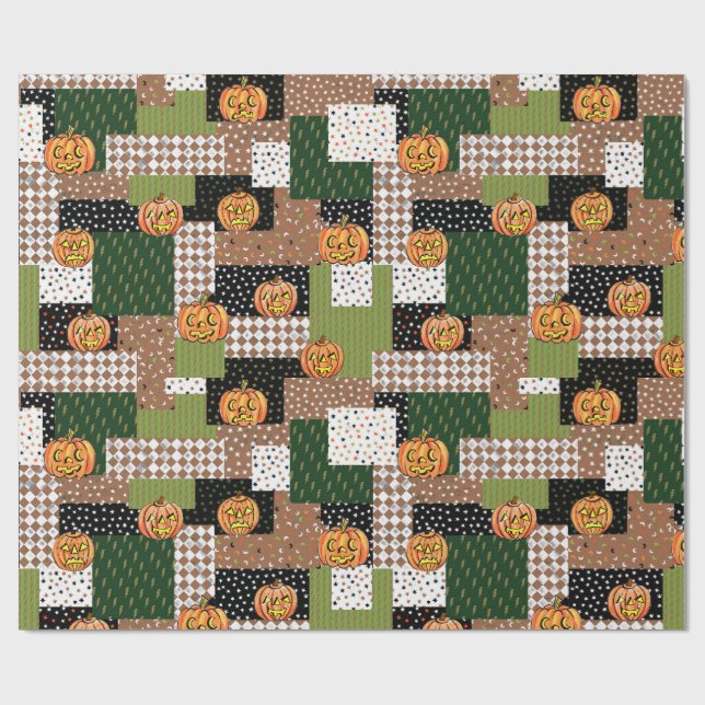 Papel de envolver regalo de Halloween (Superficie plana)