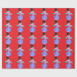 Papel de envolver rojo y escarpado