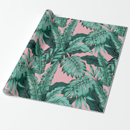 Papel de envolver rosa tropical