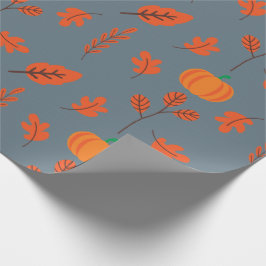 Papel de envolver sin soldadura Leafy Autumn con c