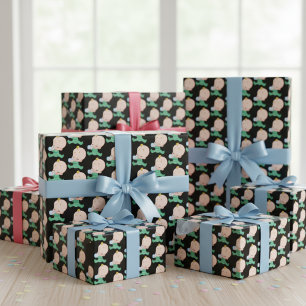 Papel de envolvimiento adorable para niños