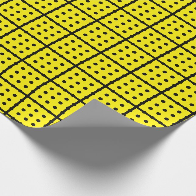 Papel de envolvimiento amarillo único (Esquina)