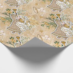 Papel de envolvimiento Ángel de Navidades Cute