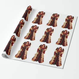 Papel de envolvimiento Angel para navidades