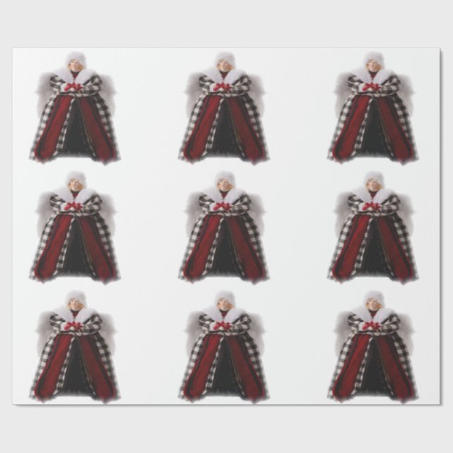 Papel de envolvimiento Angel para navidades (Superficie plana)